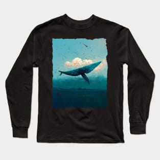 Airplane Whale V.2 Long Sleeve T-Shirt